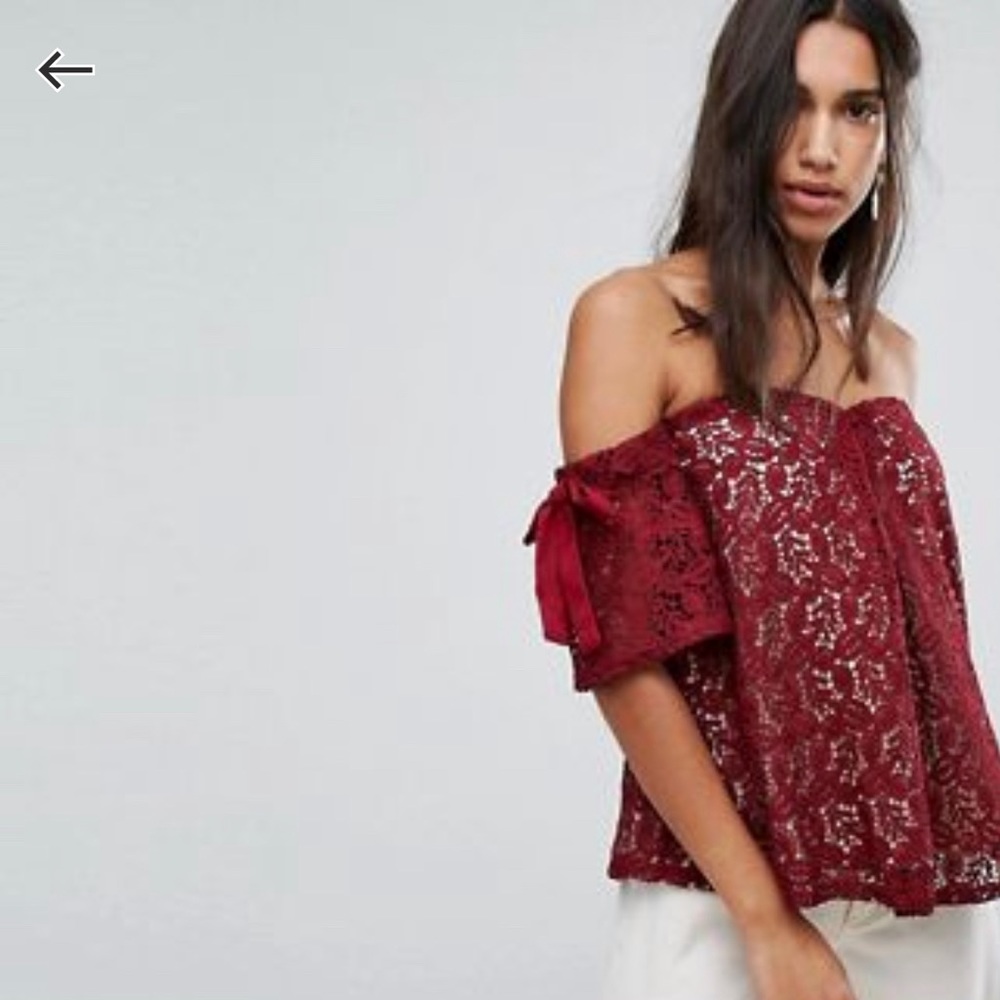 Off The Shoulder Lace Top